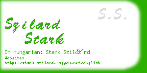 szilard stark business card